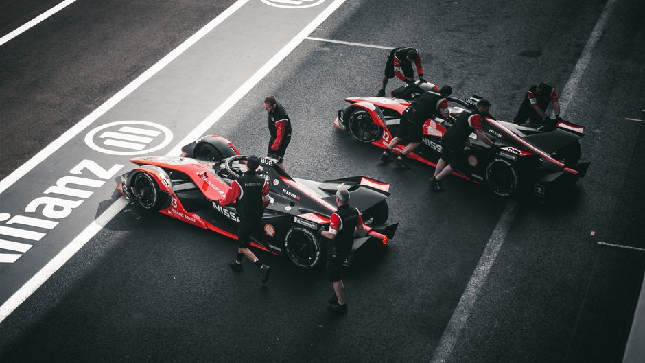 Formula E. — Formula E Gears Up for Electric Future. (photo)